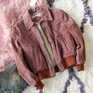 Vintage Mauve Suede Coat