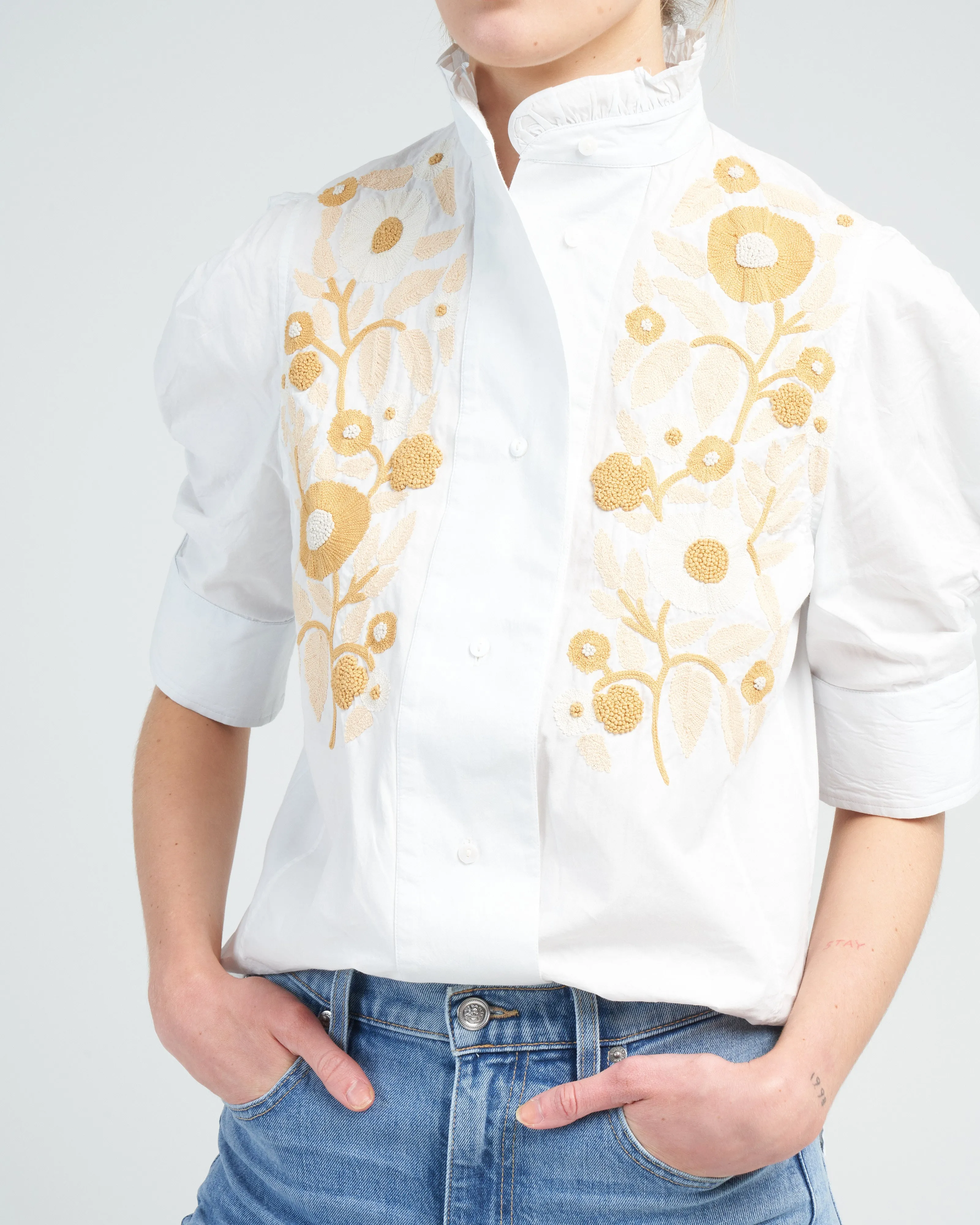 vita blouse - cabbage white