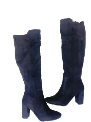Whisky-1 Block Heel Knee Boot