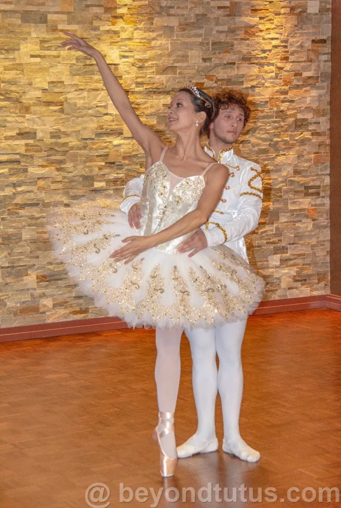 White and Gold Aurora Tutu