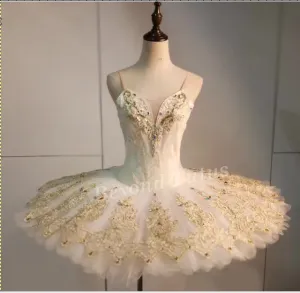 White and Gold Aurora Tutu