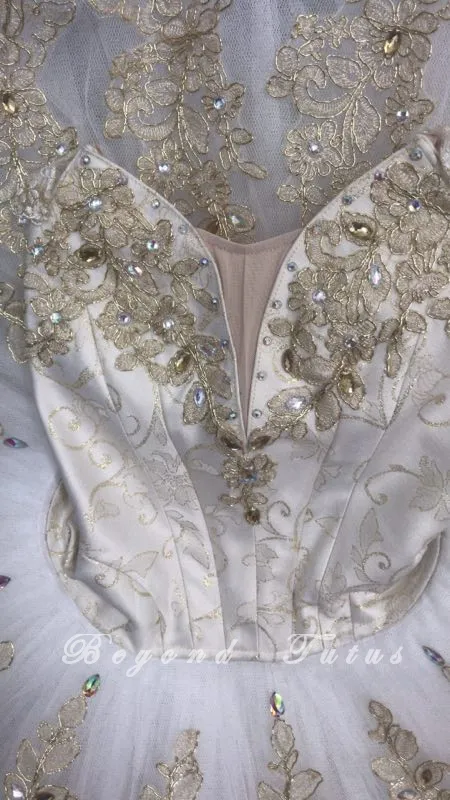 White and Gold Aurora Tutu