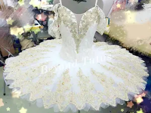 White and Gold Professional Tutu