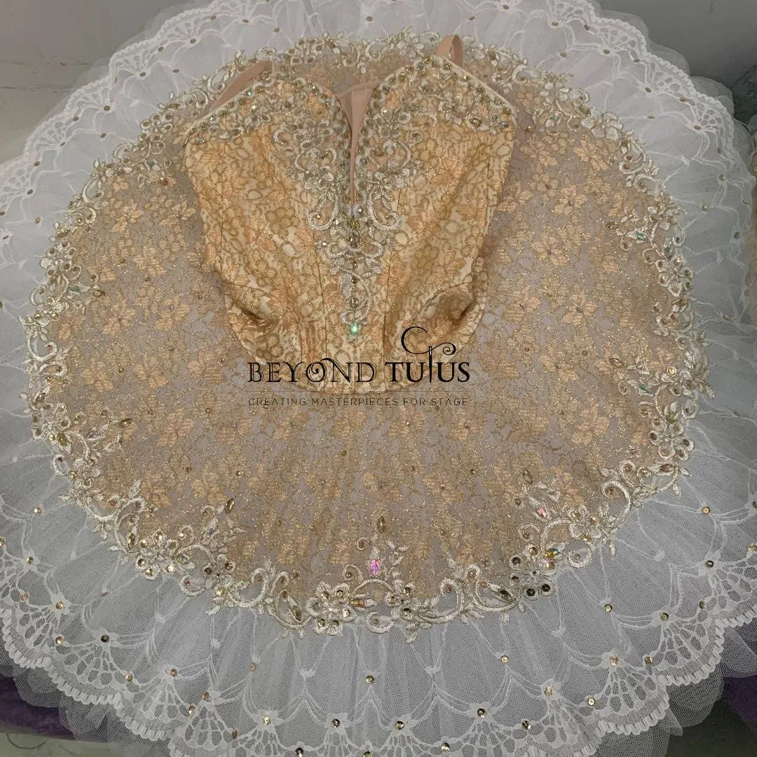White and Gold Professional Tutu