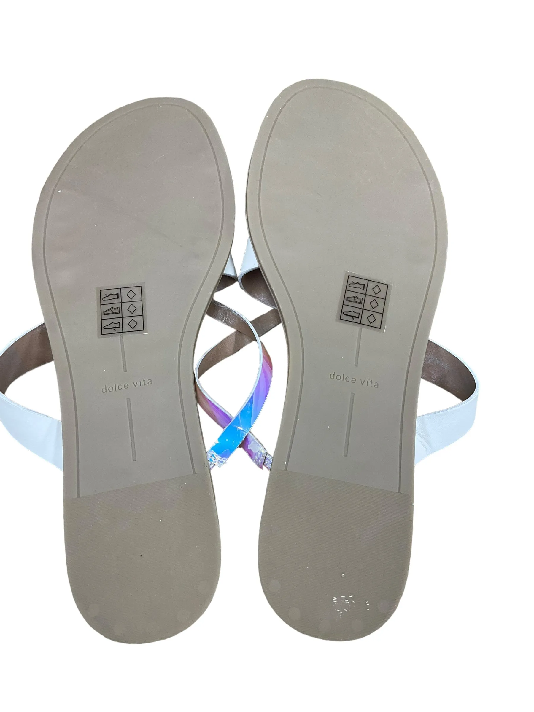 White Sandals Flats Dolce Vita, Size 11