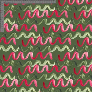 Wiggly Stripe Green - Ashleigh Fish - Custom Pre Order