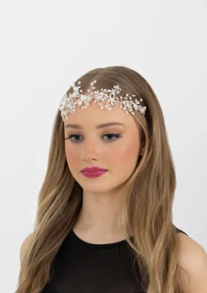 Winter Sparkle Hairpiece - Pearl White