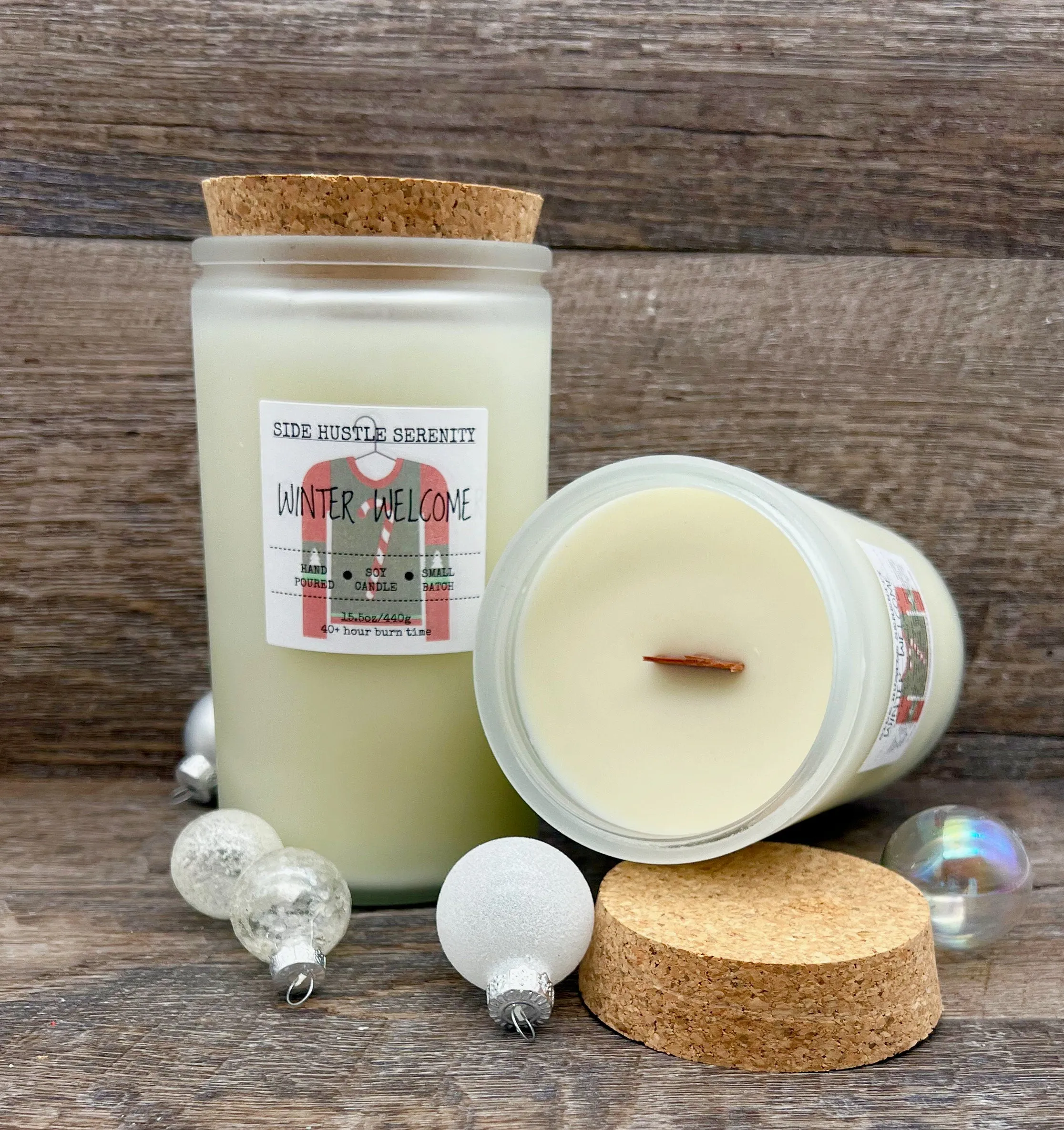 WINTER WELCOME | Juniper   Sage   Eucalyptus   Spearmint Scent | Clean Burning Candle | Festive Holiday | Cold Weather Days | Winter Scent