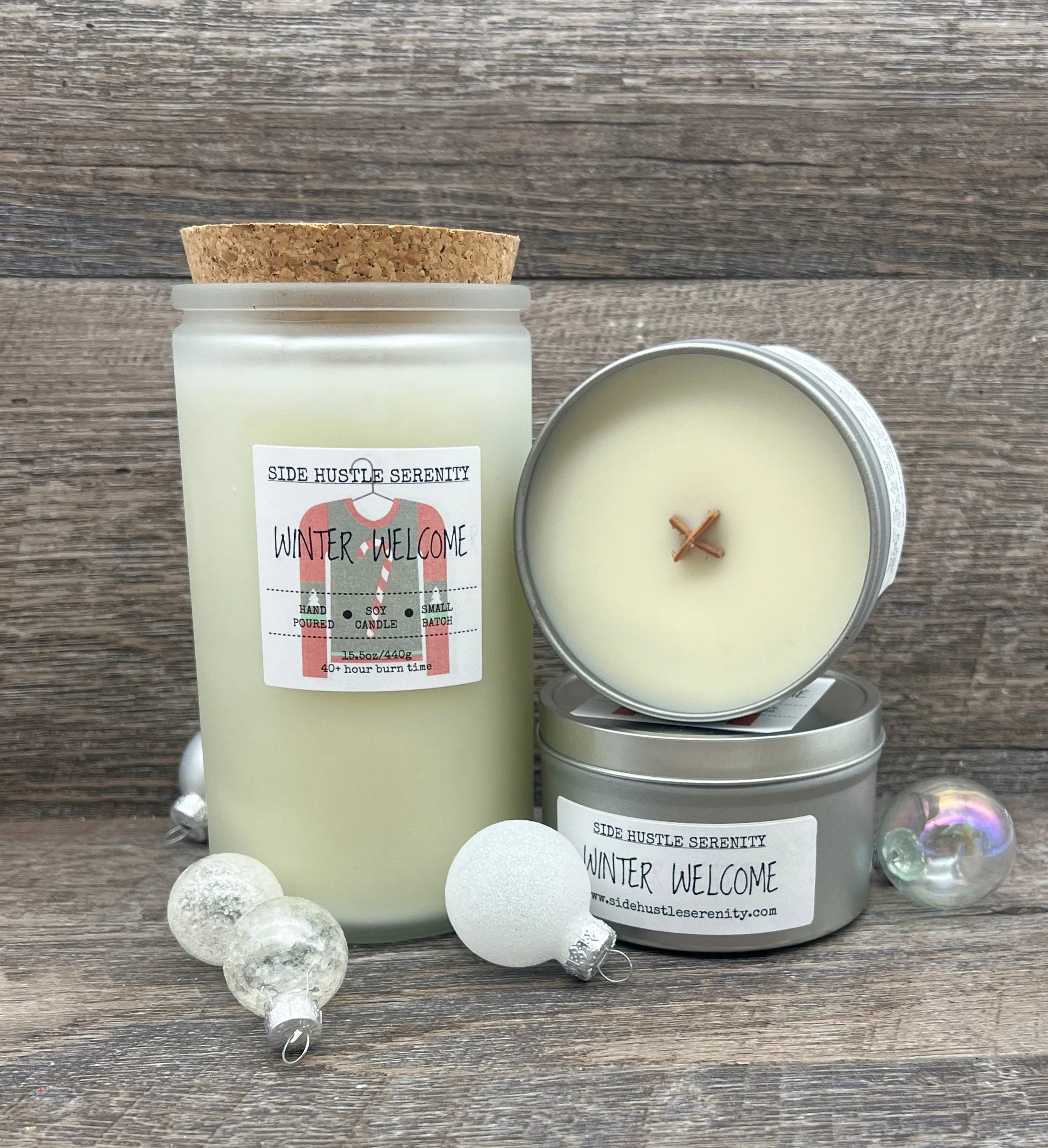 WINTER WELCOME | Juniper   Sage   Eucalyptus   Spearmint Scent | Clean Burning Candle | Festive Holiday | Cold Weather Days | Winter Scent