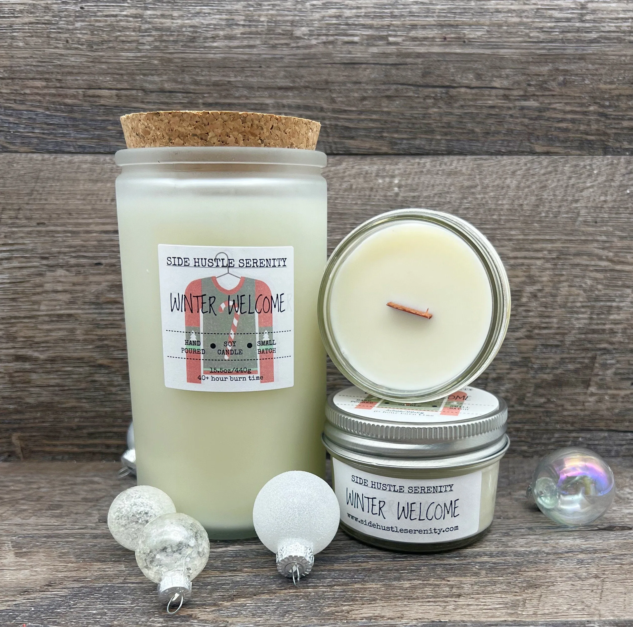 WINTER WELCOME | Juniper   Sage   Eucalyptus   Spearmint Scent | Clean Burning Candle | Festive Holiday | Cold Weather Days | Winter Scent