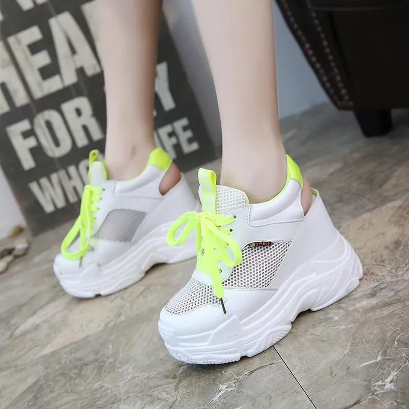 Women Sandals  Fashion Hollow Out Wedges Gladiator High Heel Chunky Platform Casual Shoes