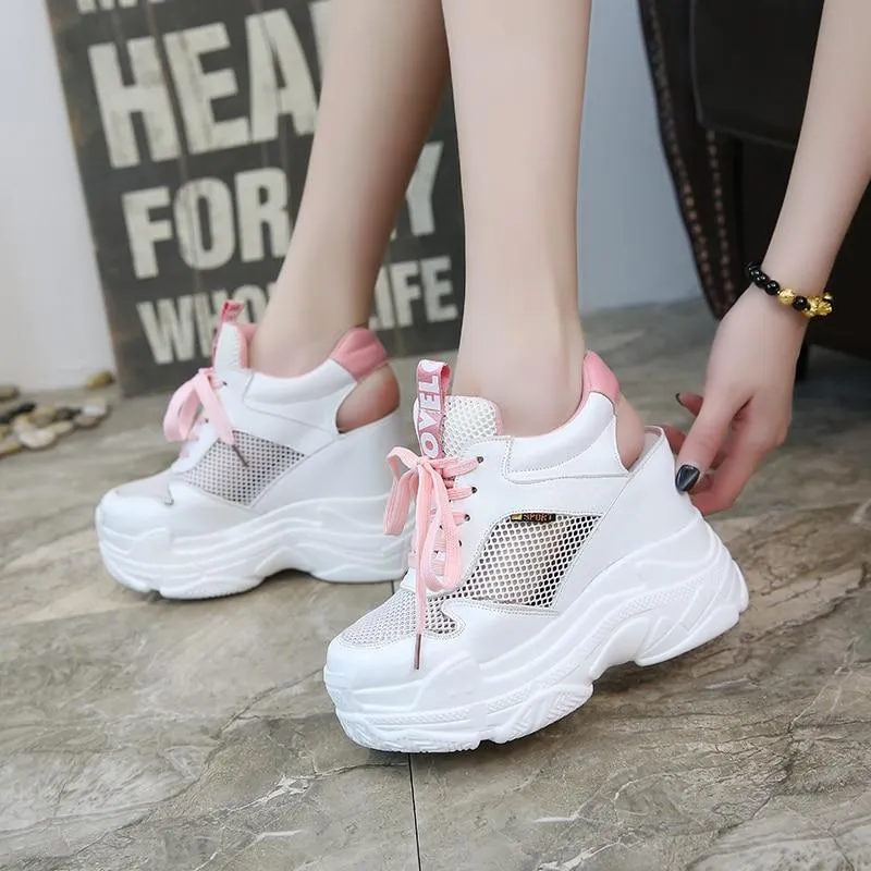 Women Sandals  Fashion Hollow Out Wedges Gladiator High Heel Chunky Platform Casual Shoes