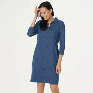 Women With Control 3/4 Sleeve Prime Stretch Denim Dress