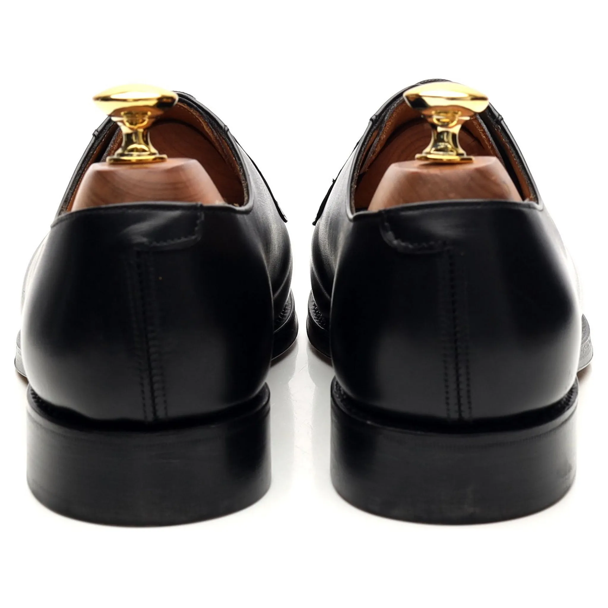 Women's Black Leather Derby UK 6 D