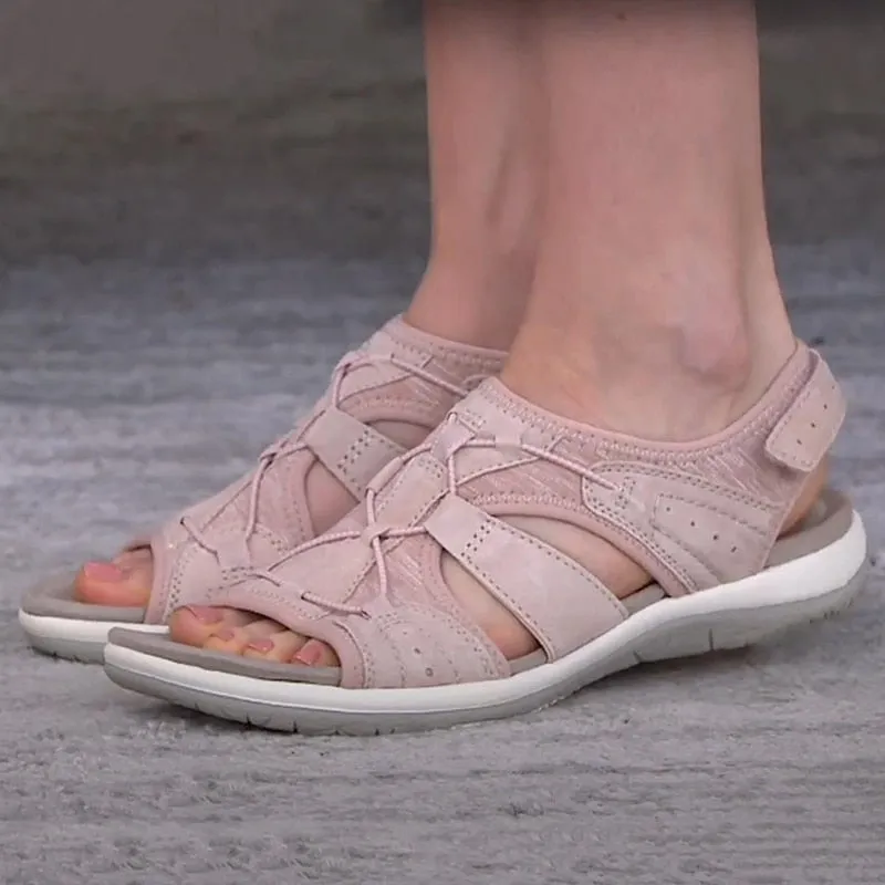 Women's Bungee Lacing Walking Sandals