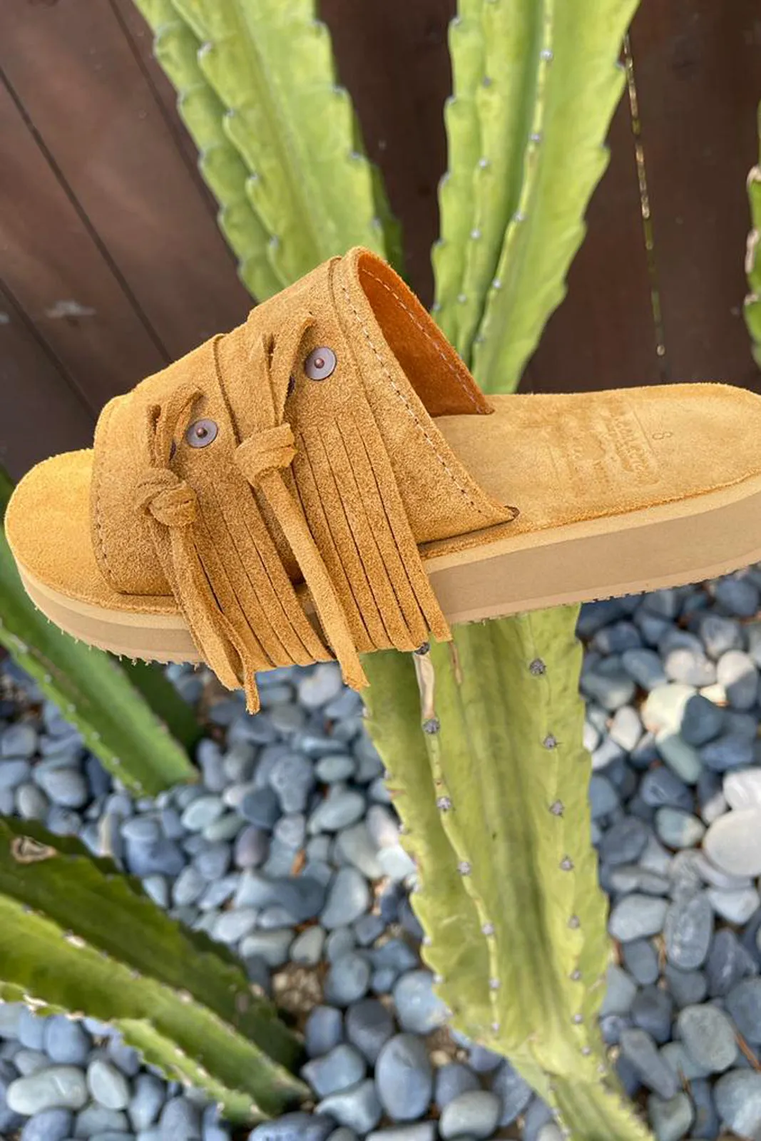 Women's Cherokee Suede Camel Sandal