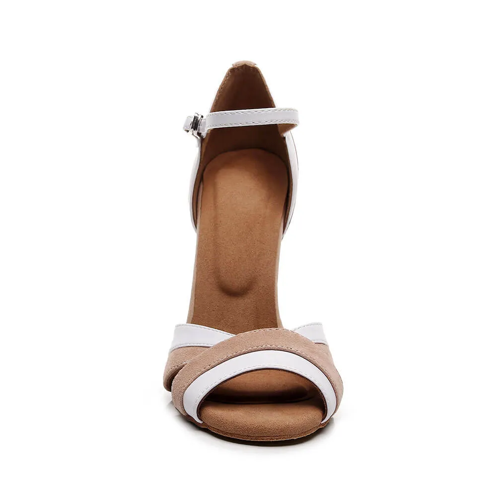 Women's Latin Ballroom Leather Stilettos