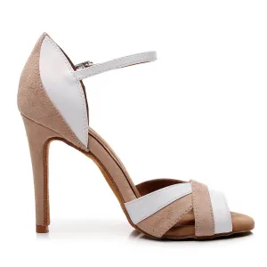 Women's Latin Ballroom Leather Stilettos