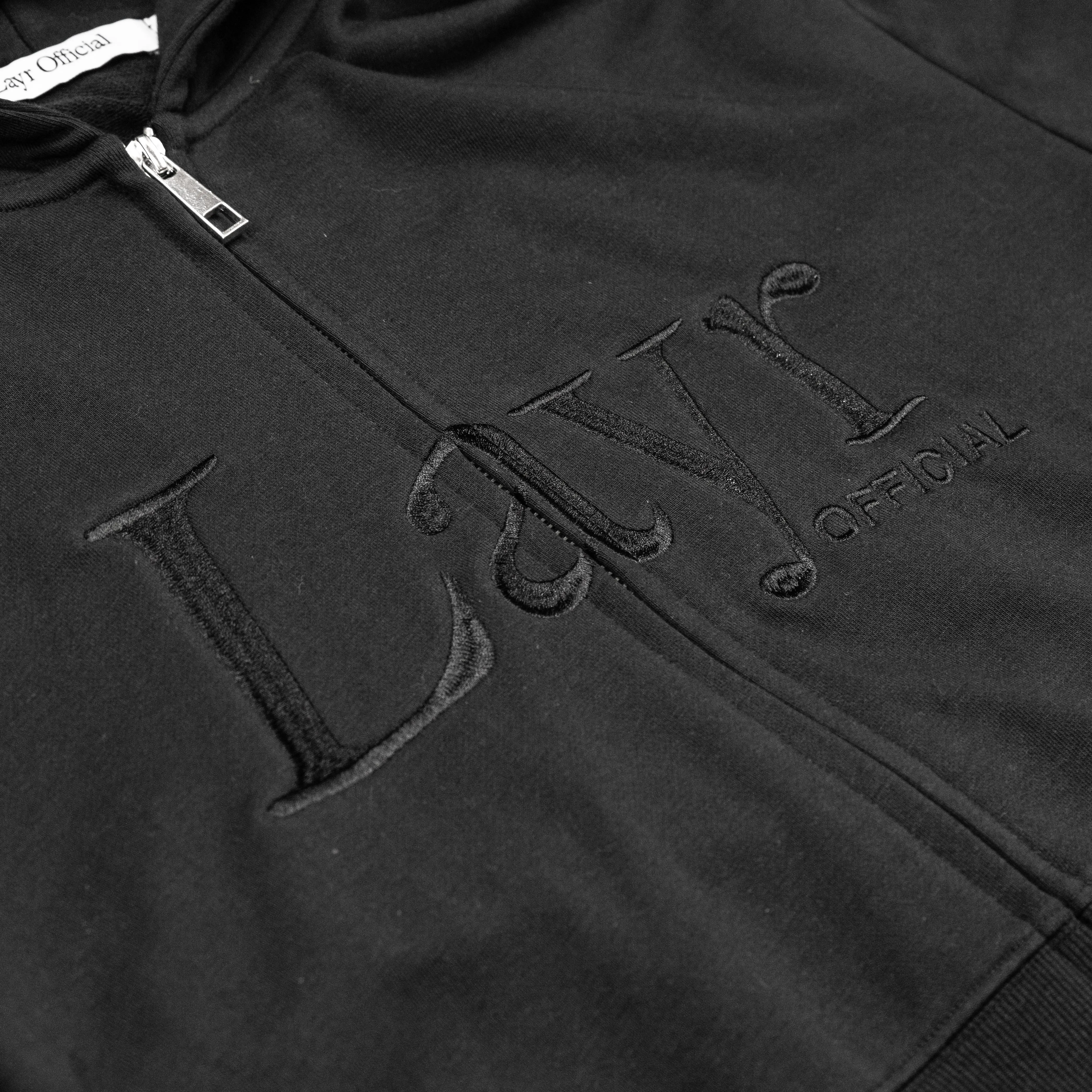 Women's Layr Official Crop Hoodie, Black