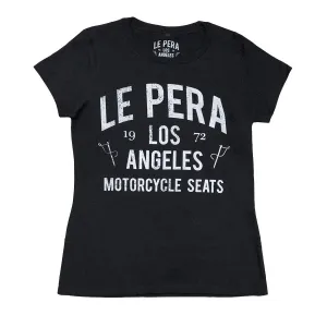 Women's Le Pera Black Text T-Shirt