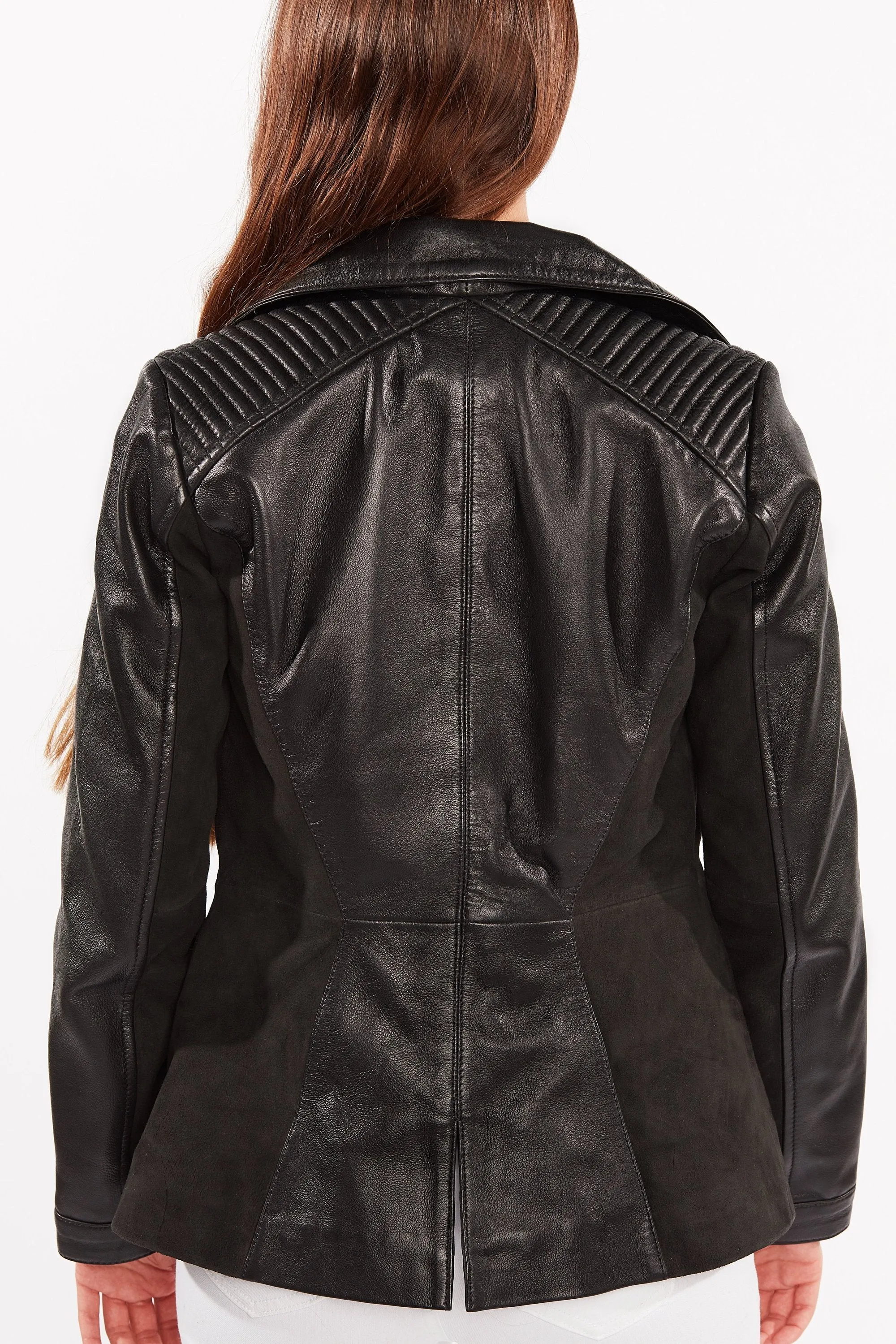Womens Myrcella Suede Leather Blazer