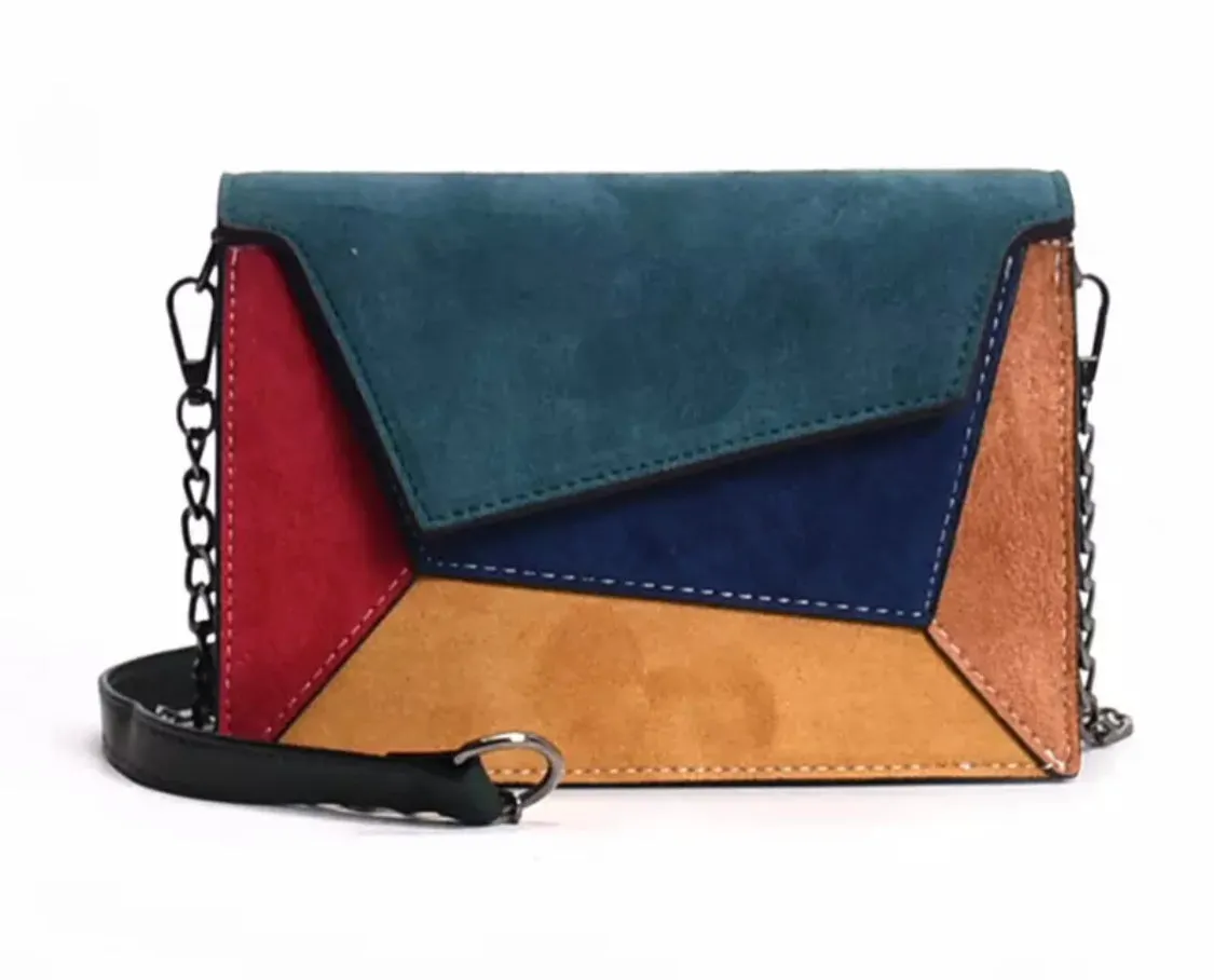 Women's Patchwork Leather Purse