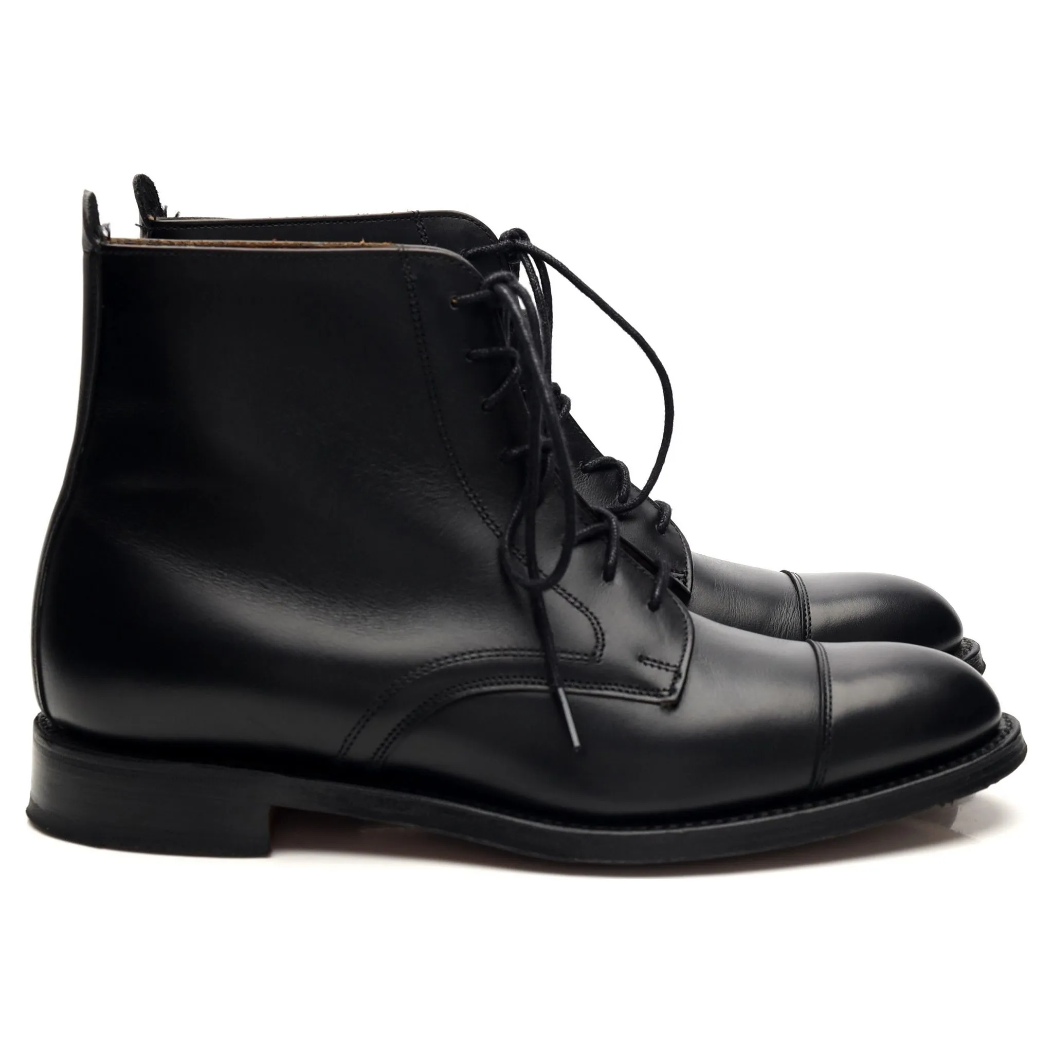 Women's 'Sadie' Black Leather Boots UK 4.5 D