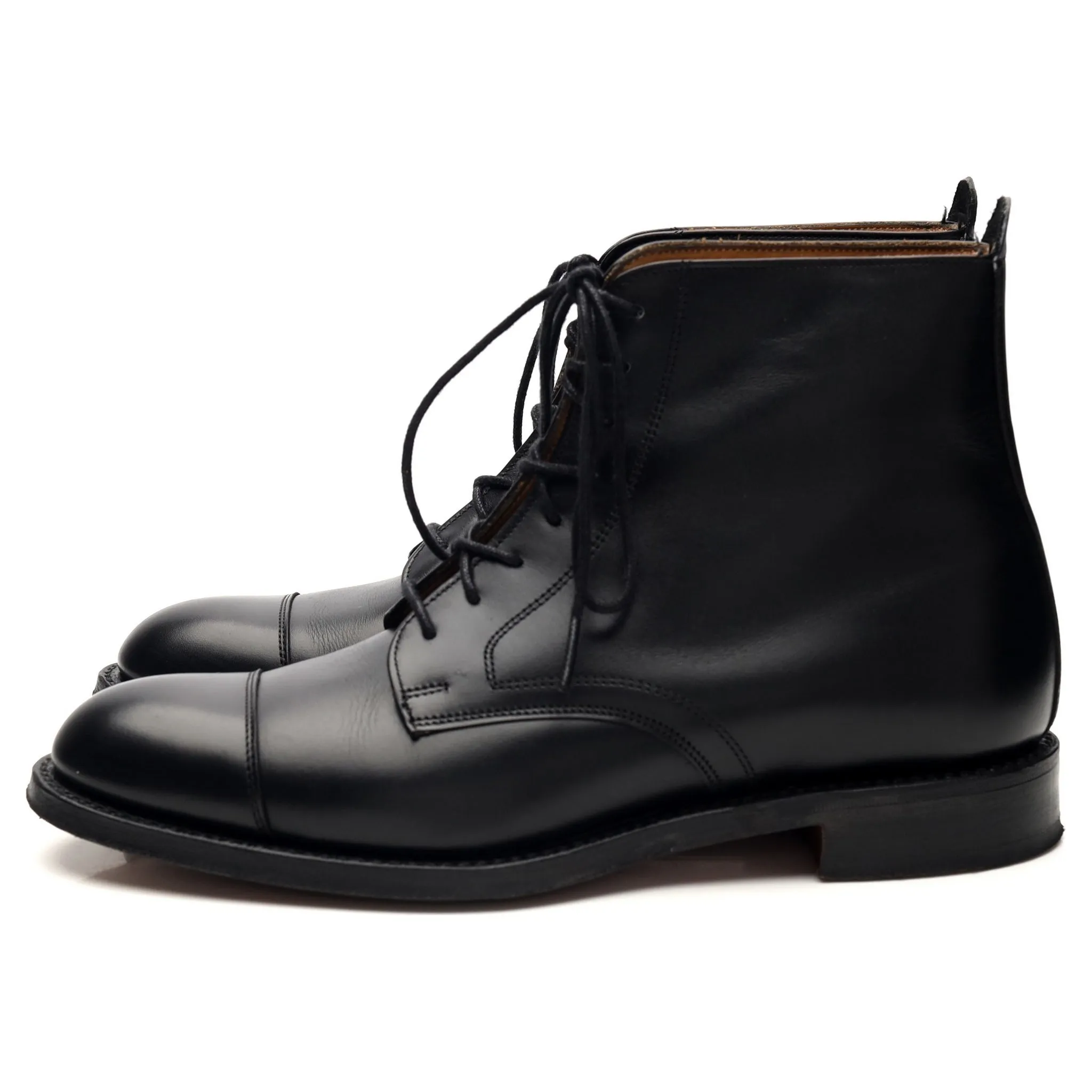 Women's 'Sadie' Black Leather Boots UK 4.5 D