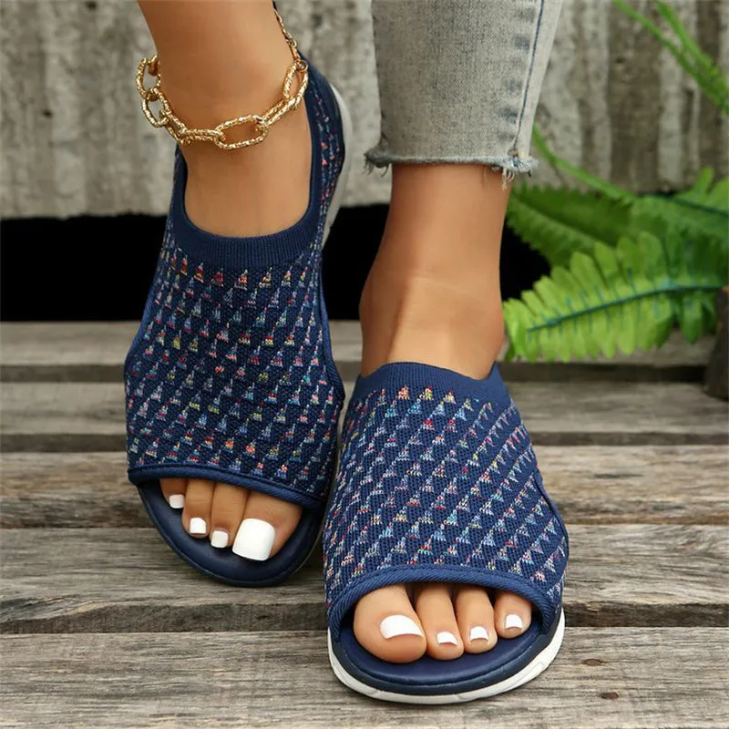 Women's Side Hollow Out Breathable Mesh Sports Sandals for Summer
