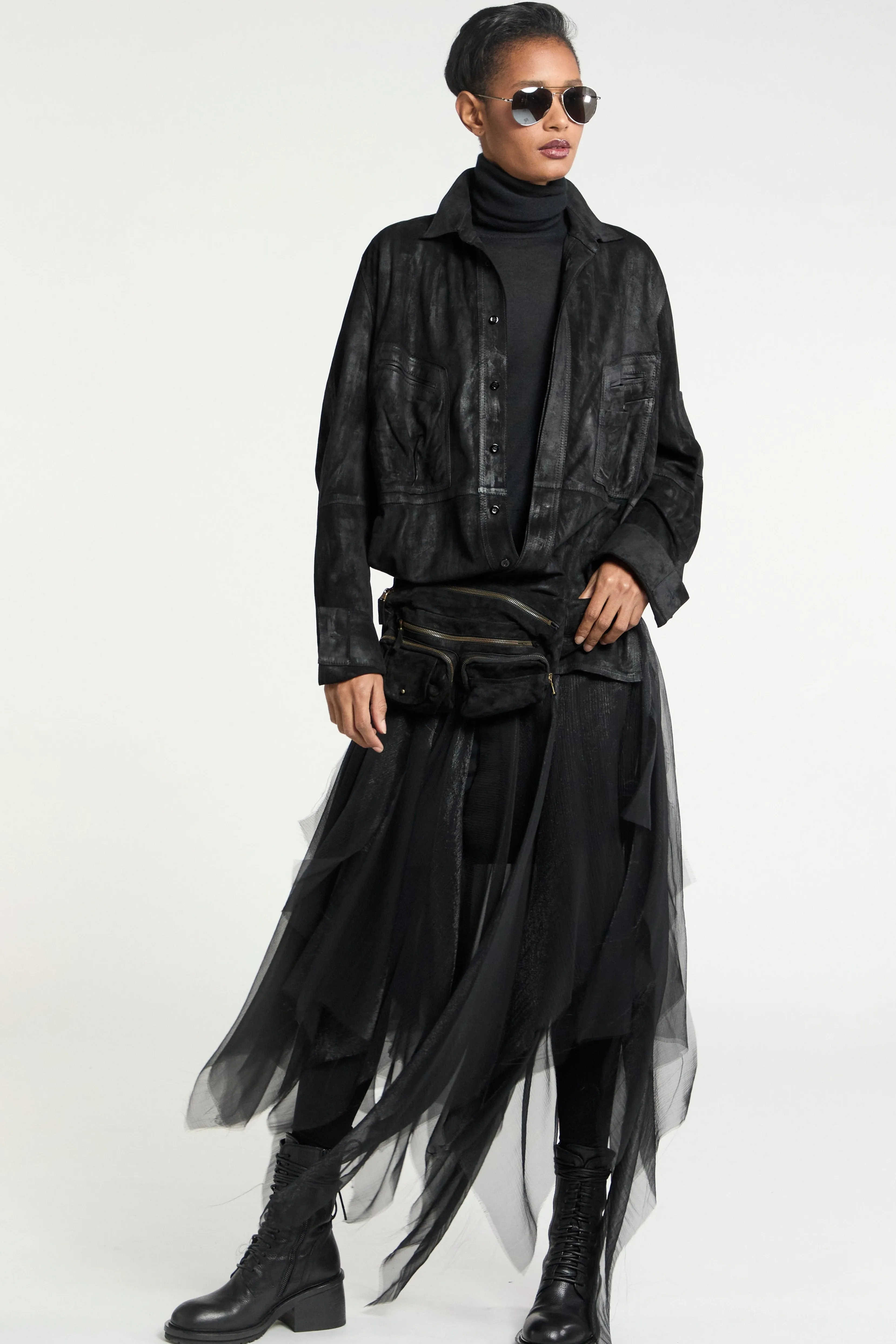Women's Suede Shirt