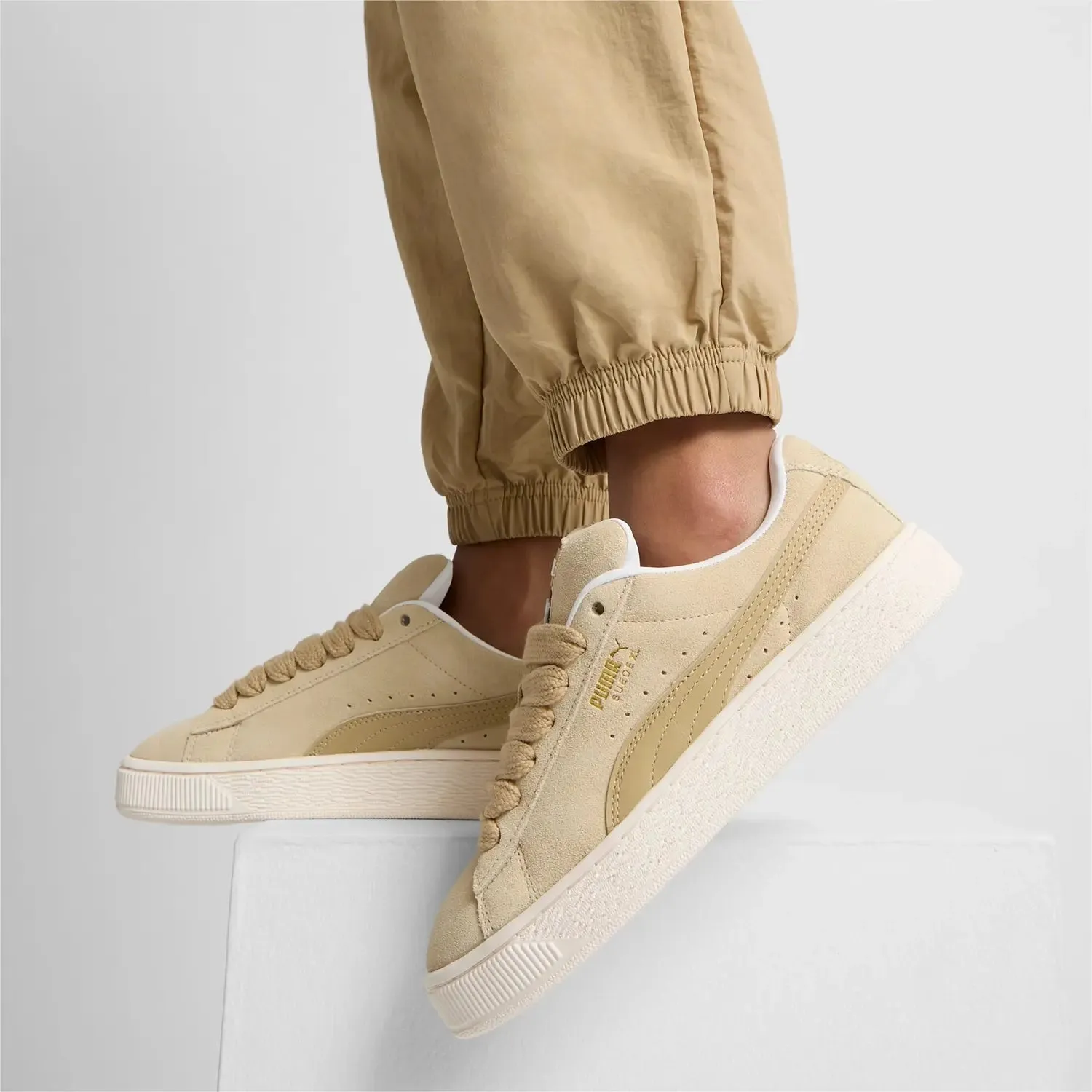 Women's Suede XL "Putty Warm White" Sneakers