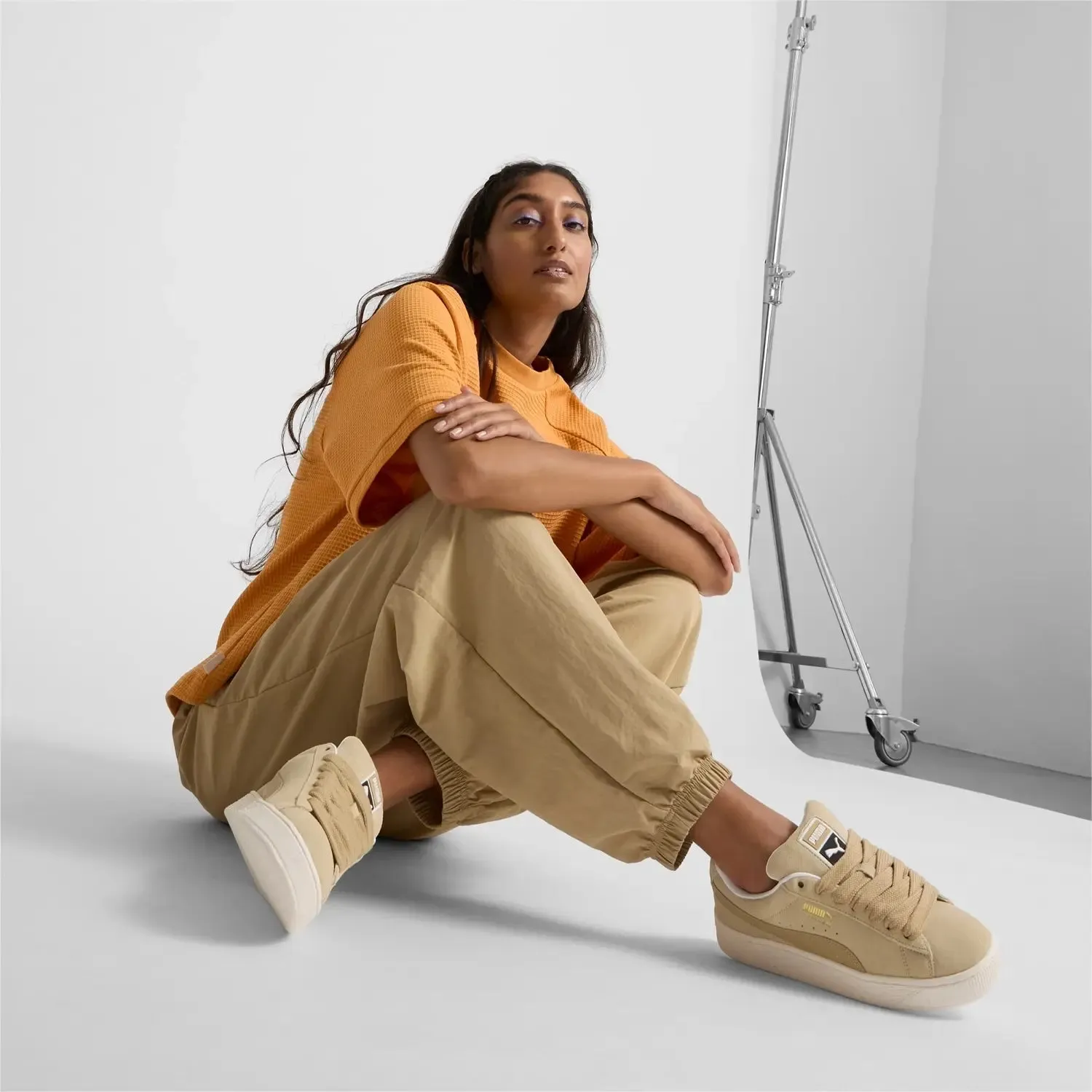 Women's Suede XL "Putty Warm White" Sneakers