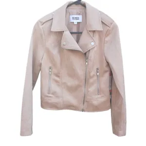 Women's XS Steve Madden BB Dakota Faux Suede Moto Jacket Vegan Camel New w/Tags