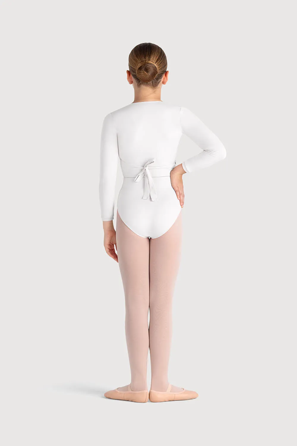Z0858G - Bloch Overture Crossover Girls Long Sleeve Wrap Top