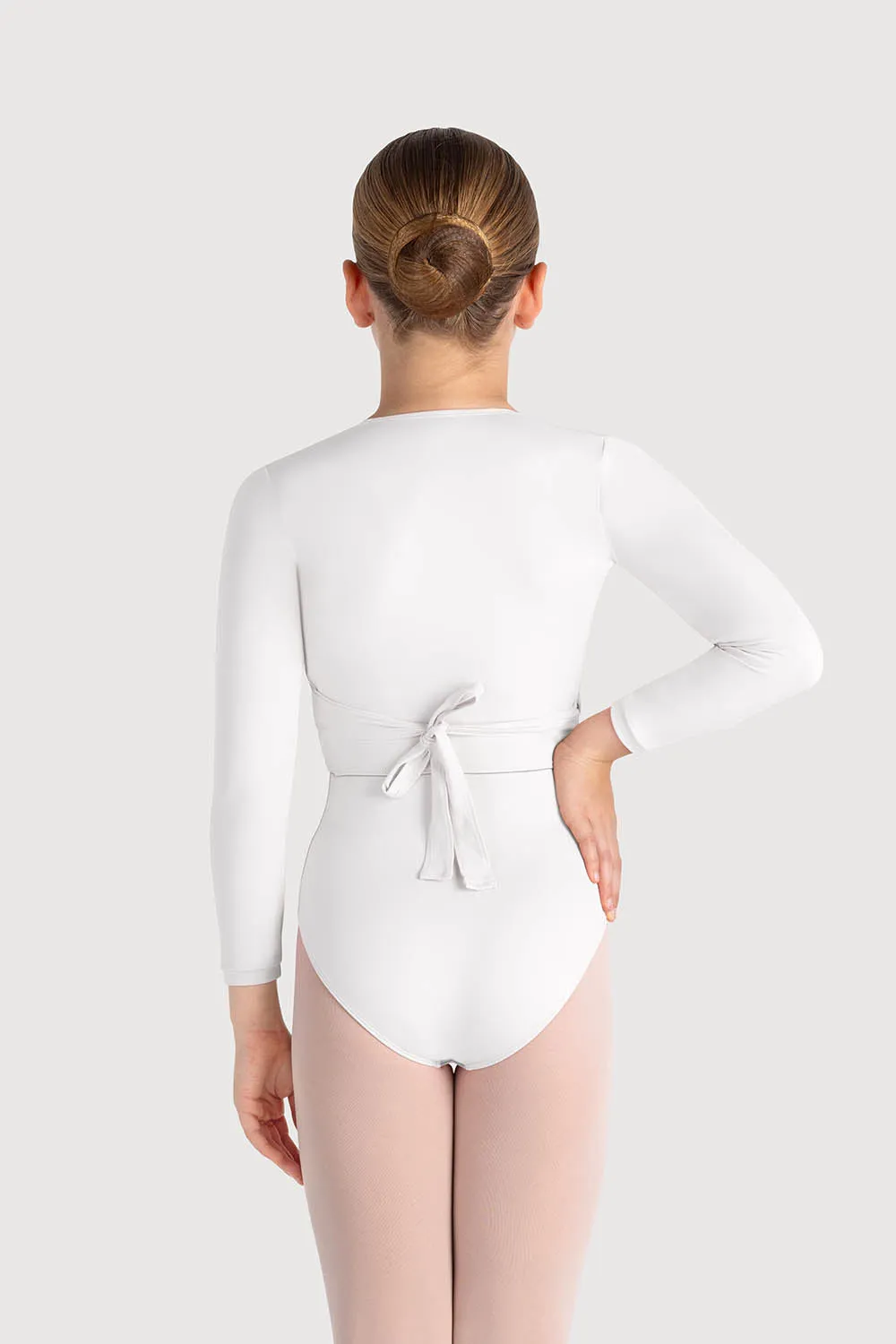 Z0858G - Bloch Overture Crossover Girls Long Sleeve Wrap Top