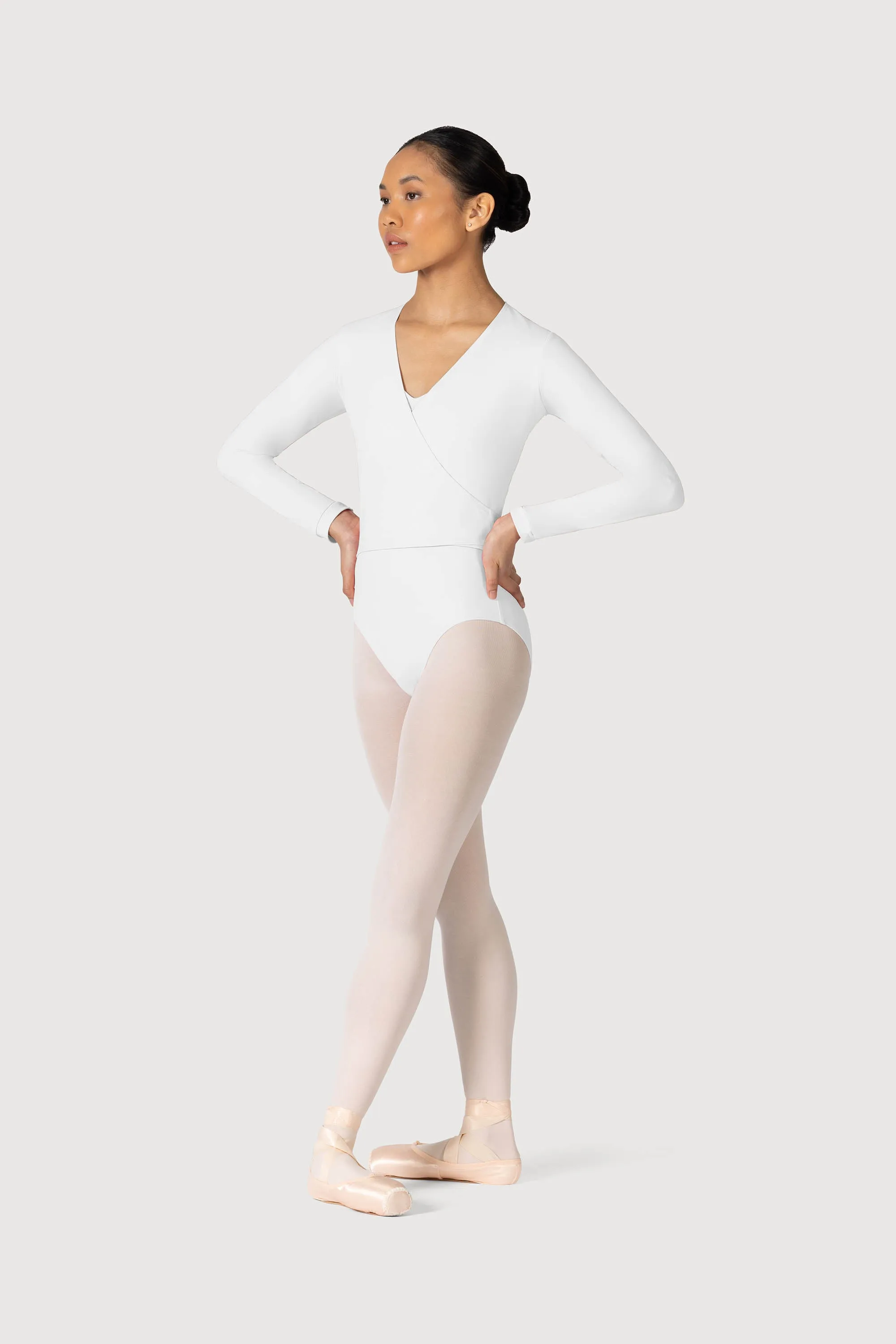 Z0858L - Bloch Overture Crossover Womens Long Sleeve Wrap Top