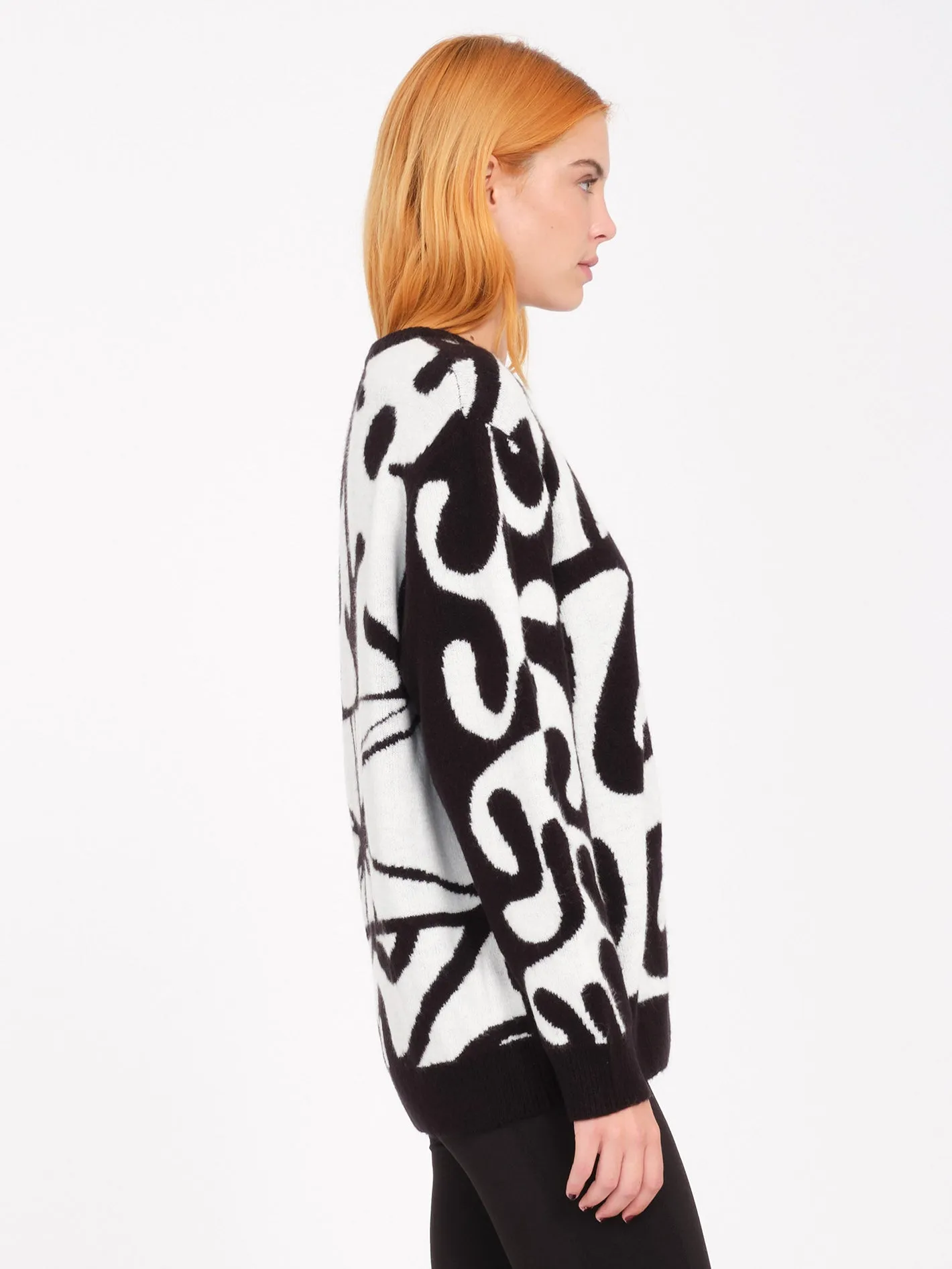 Zephyr Sweater - Black White