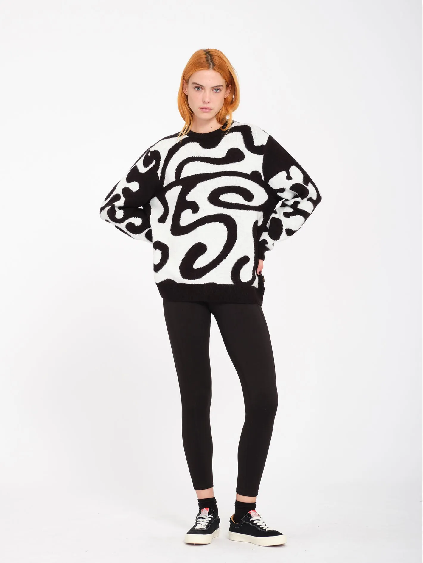 Zephyr Sweater - Black White