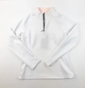 Zero Restriction Samantha Long Sleeve Pullover - White/Ballet Pink SPF 50